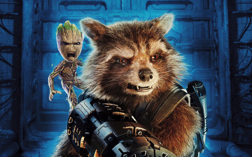 Картинка кино+фильмы guardians+of+the+galaxy+vol +2 groot rocket