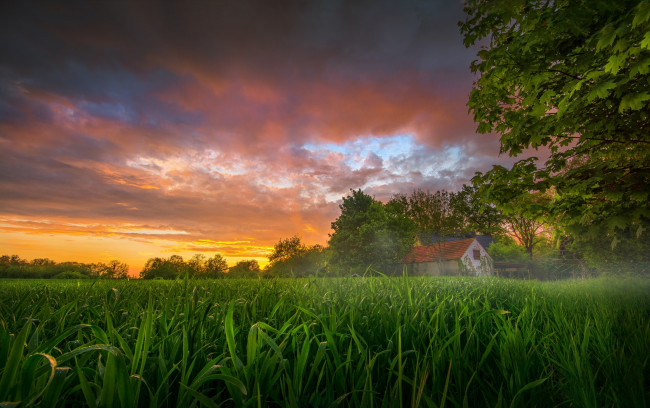 Обои картинки фото природа, восходы, закаты, рассвет