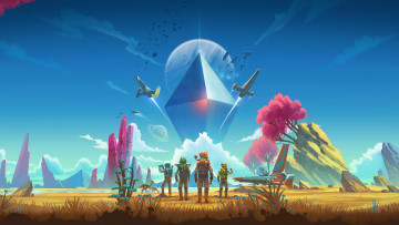 обоя no man’s sky, видео игры, no, mans, sky, адвенчура, симулятор