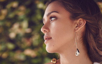 Картинка девушки jessica+alba лицо актриса джессика альба серьги