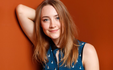 обоя девушки, saoirse ronan, рыжая, улыбка, актриса