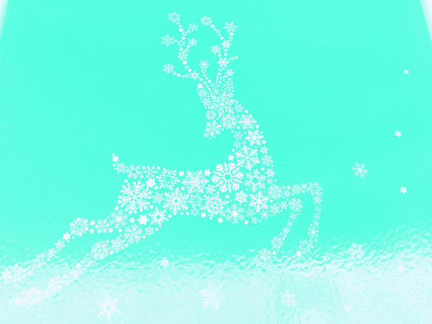 Обои картинки фото праздничные, векторная графика , новый год, олень