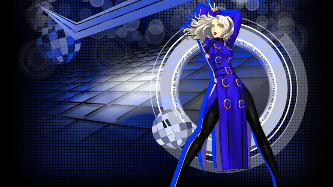 Обои картинки фото аниме, persona, фон, взгляд, девушка