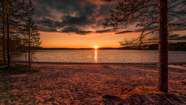 Обои картинки фото природа, восходы, закаты, простор