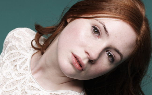 Обои картинки фото karen gillan, девушки, рыжая, лицо, актриса, karen, gillan