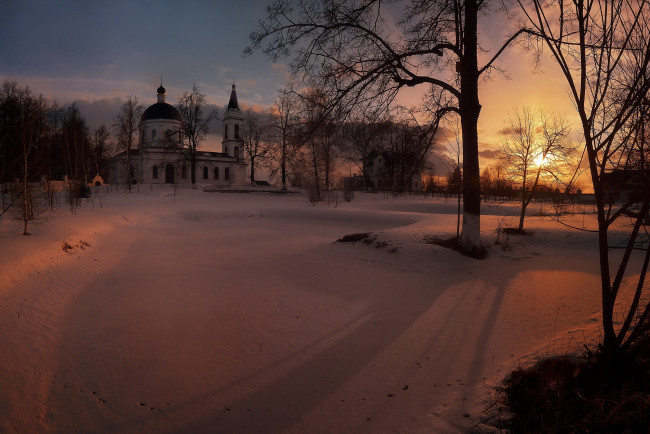 Обои картинки фото природа, восходы, закаты, закат