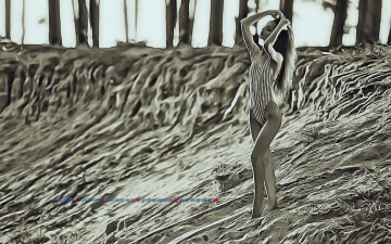 Картинка календари компьютерный+дизайн природа девушка