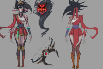 Картинка видео+игры league+of+legends персонаж ракурсы оружие