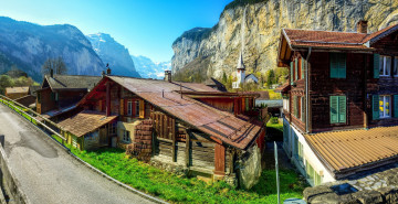 Картинка lauterbrunnen switzerland города лаутербруннен+ швейцария