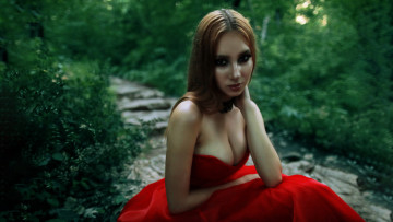 Картинка девушки -+рыжеволосые+и+разноцветные красивая девушка