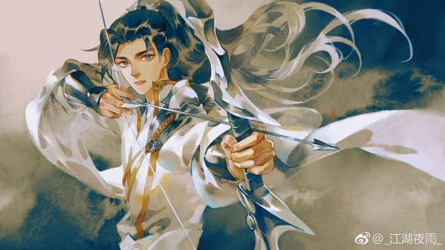 Обои картинки фото jianghu ye yu, аниме, jianghu ye yu , artbook, jianghu, ye, yu, парень