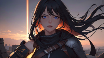 Картинка аниме unknown +другое+ нейросети графика нейроарт ai art нейронные сети рисунки нейро искусство девушка