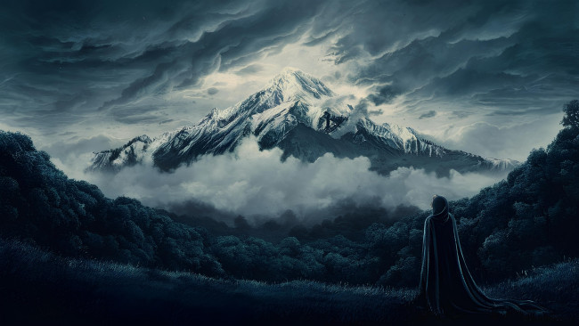 Обои картинки фото фэнтези, пейзажи, гора