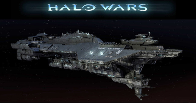 Обои картинки фото видео игры, halo wars, космический, корабль, космос, звезды