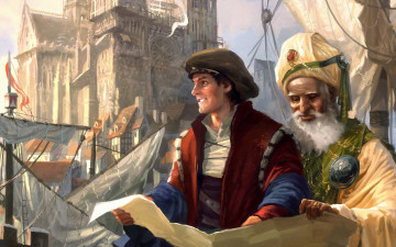 обоя видео, игры, anno, 1404, dawn, of, discovery