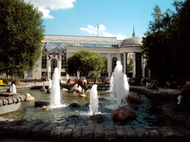 Обои картинки фото города, фонтаны