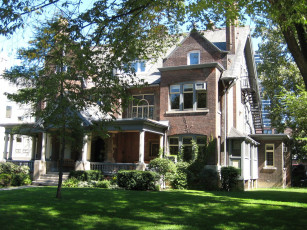 Картинка города здания дома плющ