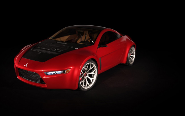 Обои картинки фото автомобили, mitsubishi, красный