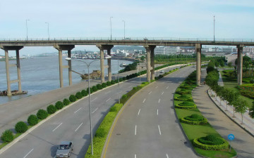 Картинка города мосты дорога река мост