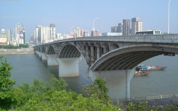 Картинка города мосты мост река