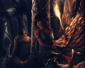 Картинка tomb raider 2013 видео игры лара крофт