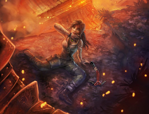 Картинка tomb raider 2013 видео игры лара крофт