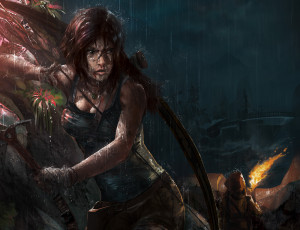 Картинка tomb raider 2013 видео игры лара крофт