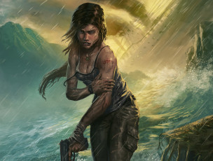 Картинка tomb raider 2013 видео игры лара крофт