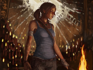 Картинка tomb raider 2013 видео игры лара крофт