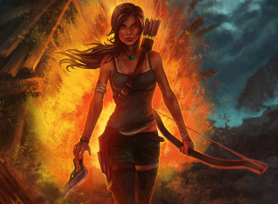 Картинка tomb raider 2013 видео игры лара крофт