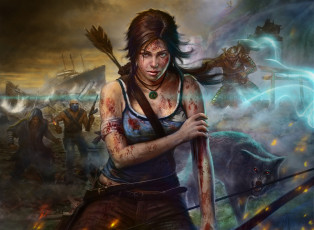 Картинка tomb raider 2013 видео игры лара крофт