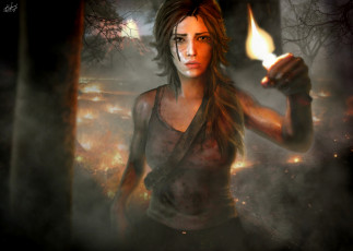 Картинка tomb raider 2013 видео игры лара крофт