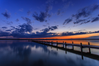 Картинка lake starnberg germany природа реки озера штарнбергское озеро германия мост закат штарнбергер-зе starnberger see
