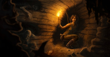 Картинка tomb raider 2013 видео игры лара крофт