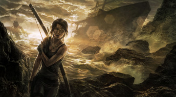 Картинка tomb raider 2013 видео игры лара крофт