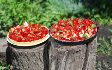 Картинка еда пироги клубника