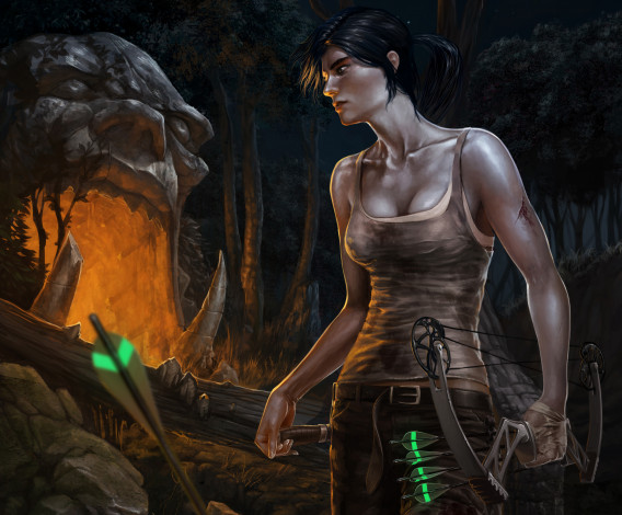 Обои картинки фото tomb, raider, 2013, видео, игры, лара, крофт