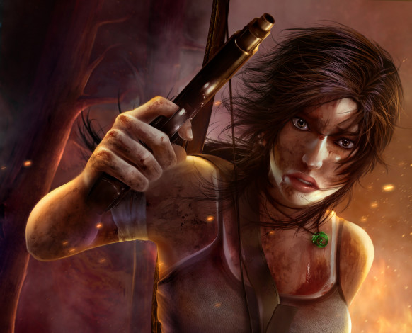 Обои картинки фото tomb, raider, 2013, видео, игры, лара, крофт