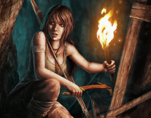 Обои картинки фото tomb, raider, 2013, видео, игры, лара, крофт