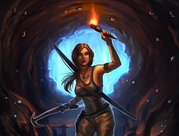 Обои картинки фото tomb, raider, 2013, видео, игры, лара, крофт