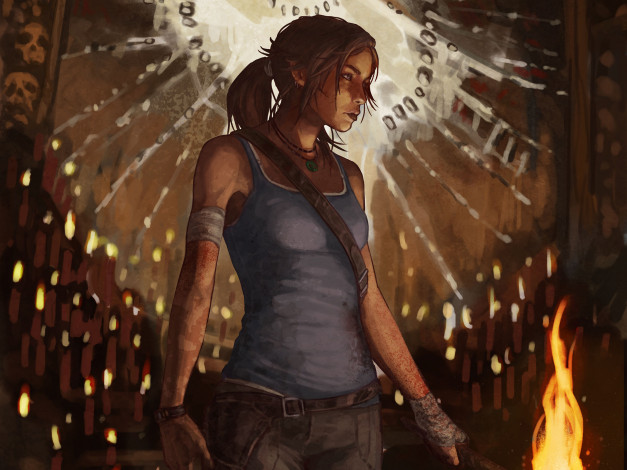Обои картинки фото tomb, raider, 2013, видео, игры, лара, крофт