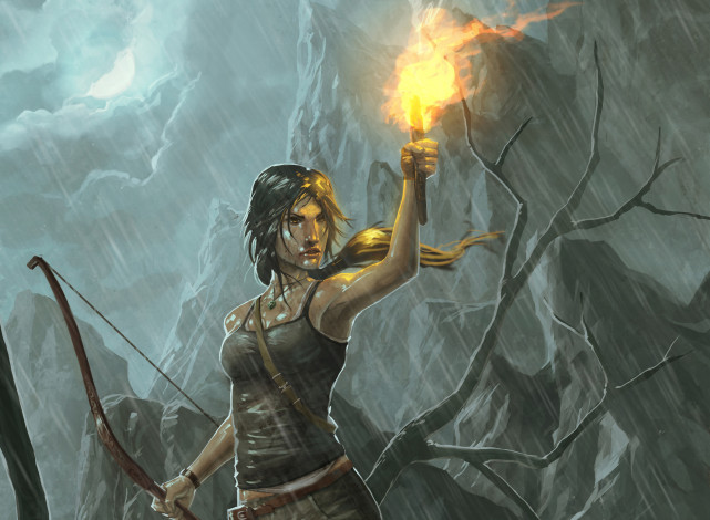 Обои картинки фото tomb, raider, 2013, видео, игры, лара, крофт