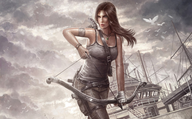 Обои картинки фото tomb, raider, 2013, видео, игры, лара, крофт