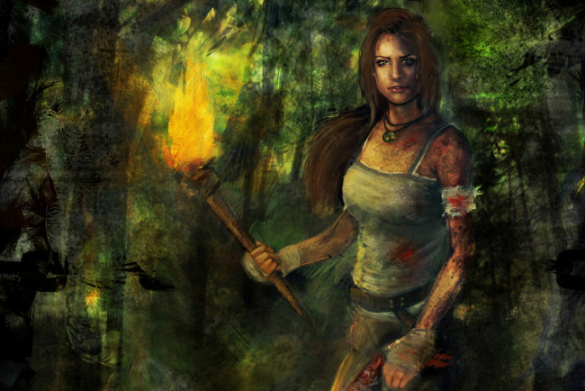 Обои картинки фото tomb, raider, 2013, видео, игры, лара, крофт