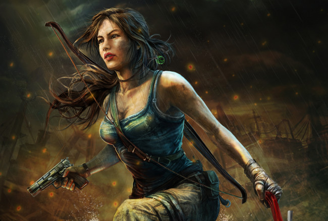 Обои картинки фото tomb, raider, 2013, видео, игры, лара, крофт