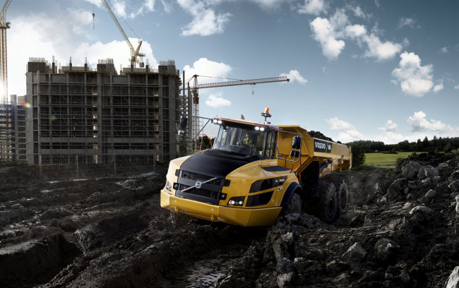 Обои картинки фото техника, строительная техника, volvo