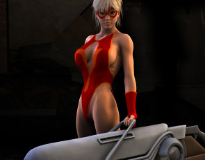 Картинка 3д+графика фантазия+ fantasy фон взгляд девушка блондинка