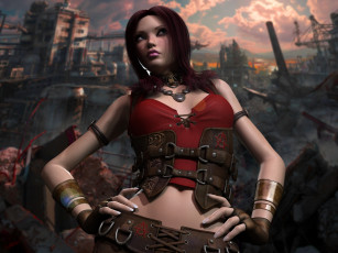 Картинка 3д+графика амазонки+ amazon взгляд фон девушка