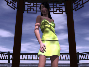 Картинка 3д+графика люди+ people фон взгляд девушка