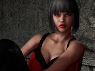 Картинка 3д+графика люди+ people фон взгляд девушка